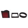 Sanwa Push Button 18mm Square (R)- Refurbished (Part No. SS18UKRLEDW512V-RE)