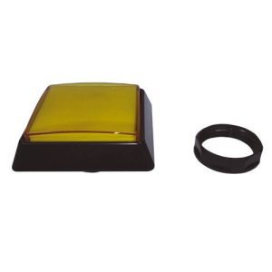 Sanwa Push Button 41mm Big Square (Y)- Refurbished (Part No. SS41UKYLED5W12V-RE)